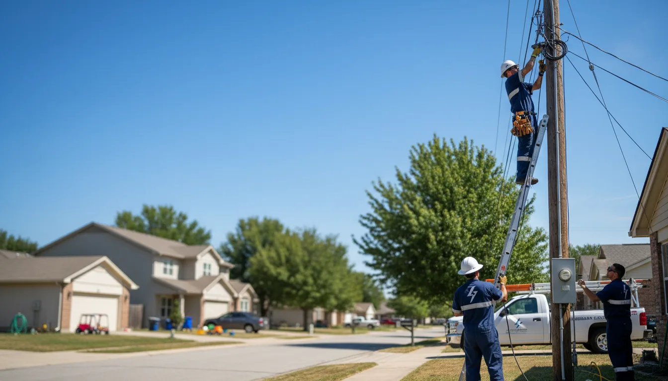 Residential electrician providing installation services in Woodbine, KS